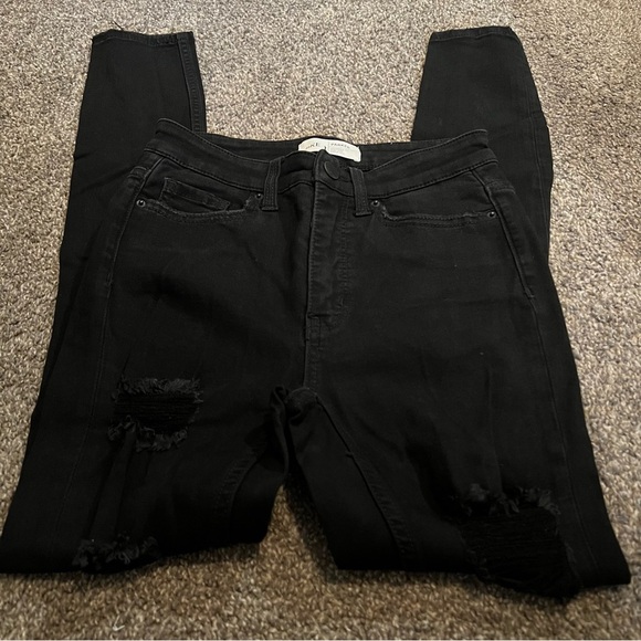 BKE Parker Universal Fit High Rise Ankle Tall Distressed size 24 - Picture 1 of 5